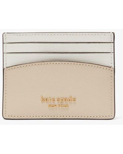 Kate Spade Morgan Colorblocked Card Holder - Natural