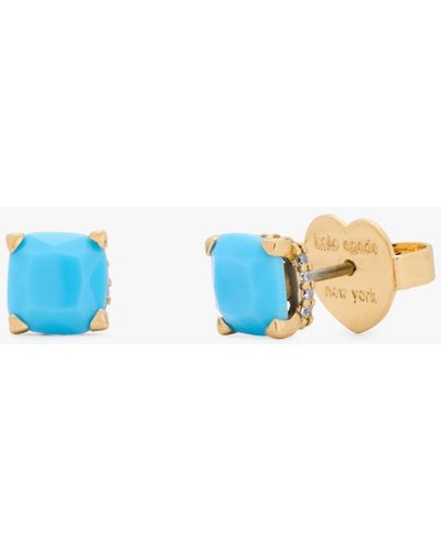 Kate Spade Little Luxuries 6mm Square Studs - Blue
