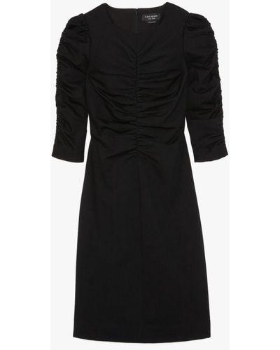 Kate Spade Ruched Ponte Dress - Black