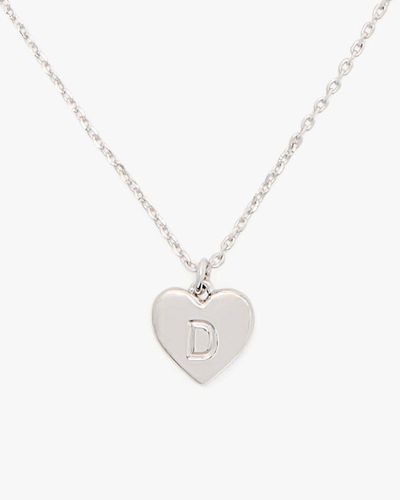 Kate Spade Initial Here D Pendant - White