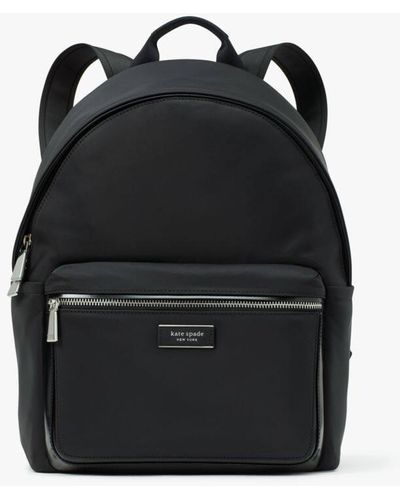Kate Spade Sam Icon Ksnyl Nylon Medium Backpack - Black