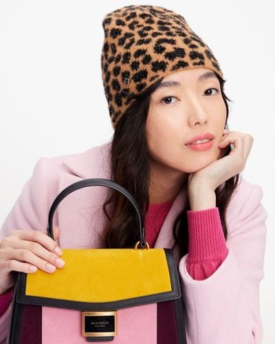 Kate Spade Modern Leopard Knit Beanie - Multicolour