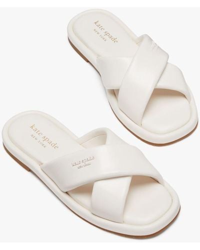 Kate Spade Rio Slide Sandals - White
