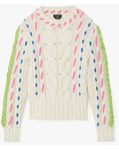 Kate Spade Cable Knit Jumper - White