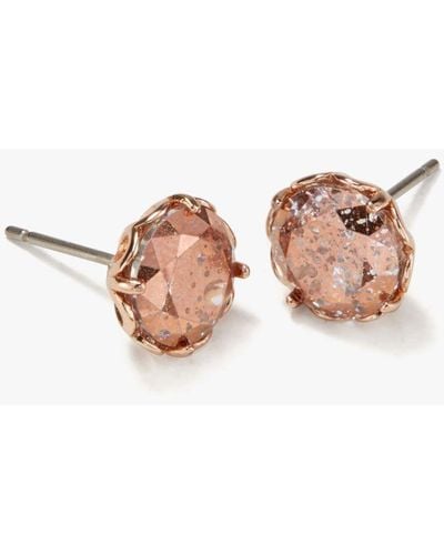 Kate Spade That Sparkle Round Earrings - Pink