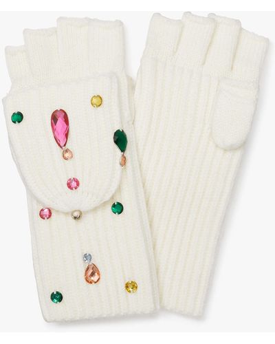 Kate Spade Handschuhe mit Fingerkappe - Weiß