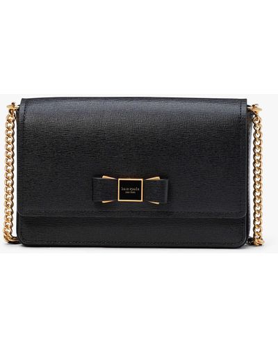 Kate Spade Morgan Bow Portemonnaie mit Umschlag und Kette - Schwarz