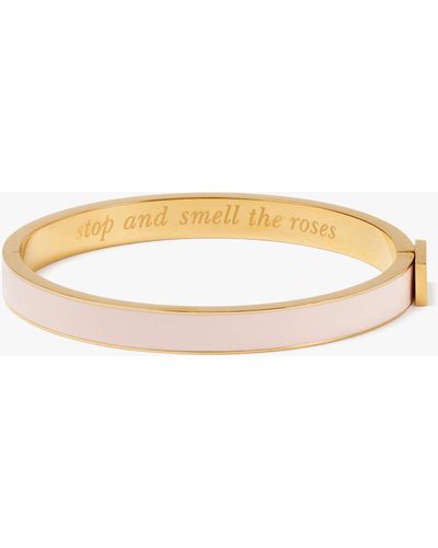 Kate Spade Stop And Smell The Roses Idiom Armreif - Weiß