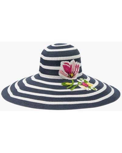 Kate Spade Flower Embroidered Sunhat - White
