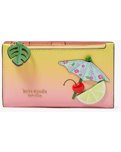 Kate Spade Playa Ombre Small Slim Bifold Wallet - Multicolour