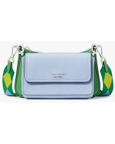 Kate Spade Double Up Colorblocked Crossbody - Blue