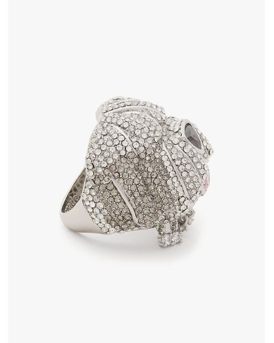 Kate Spade Best In Show Sheep Dog Cocktail Ring - Black