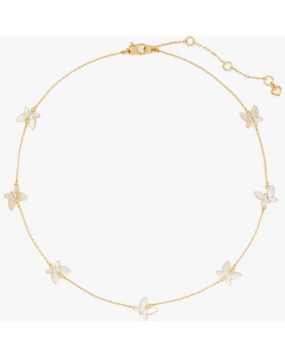 Kate Spade Social Butterfly Delicate Scatter Necklace - Natural