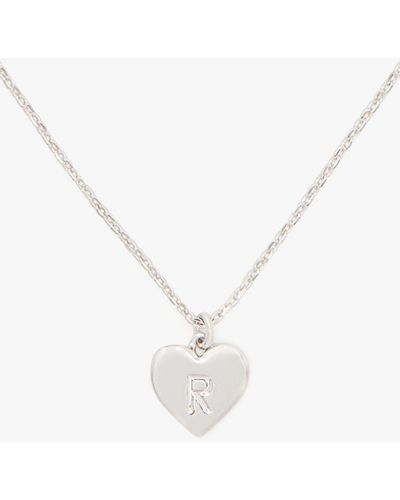 Kate Spade Initial Here R Pendant - White