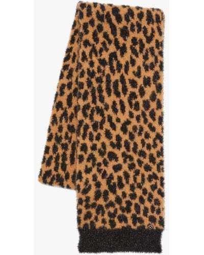 Kate Spade Modern Leopard Knit Scarf - Red
