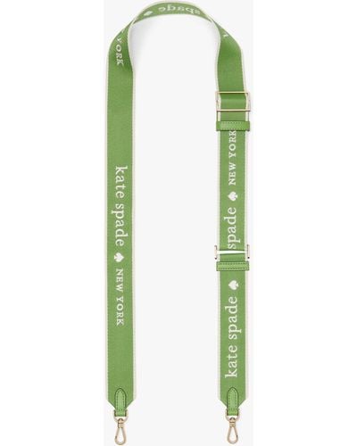 Kate Spade Taschenriemen mit gewebtem Logo - Grün