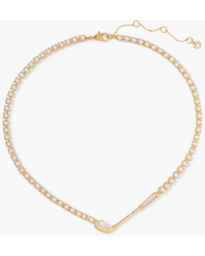 Kate Spade Hole In One Club Tennis Necklace - Natural