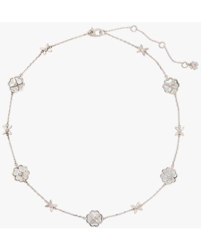 Kate Spade Heritage Bloom Scatter Necklace - White