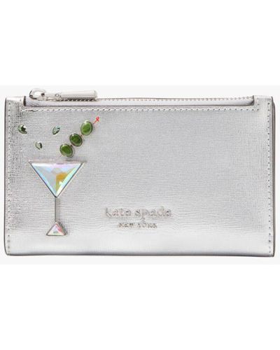Kate Spade Morgan Colorblocked Compact Wallet - Black