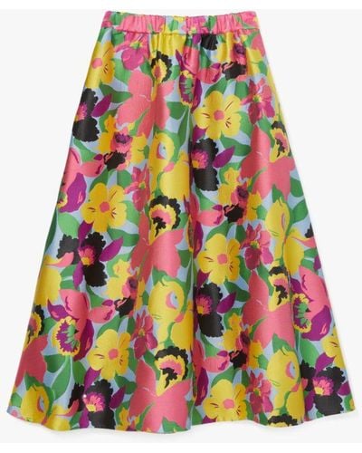 Kate Spade Orchid Bloom Skirt - Multicolour