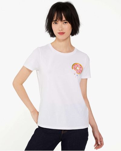 Kate Spade Coffee Shop T-Shirt - Weiß