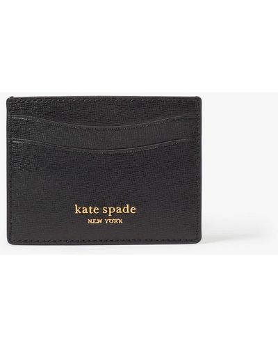 Kate Spade Morgan Kartenhalter Aus Saffianleder - Weiß