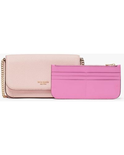 Kate Spade Ava Flap Chain Wallet - Pink