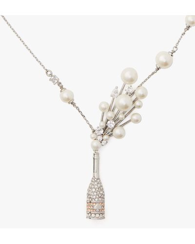 Kate Spade Cheers To That Statement Pendant - White