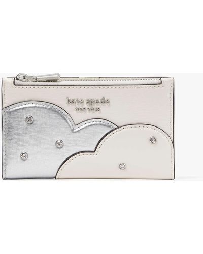 Kate Spade Shade Metallic Klapp-portemonnaie - Weiß