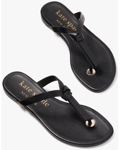 Kate Spade Knott Slide Sandals - Black