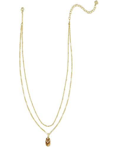 Kendra Scott Wrangler® X Yellow Rose By Elisa Gold Multi Strand Necklace - White