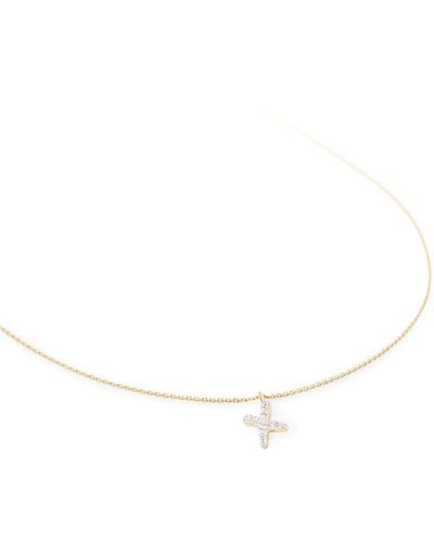 Kendra Scott Diamond Letter X Pendant Necklace - White