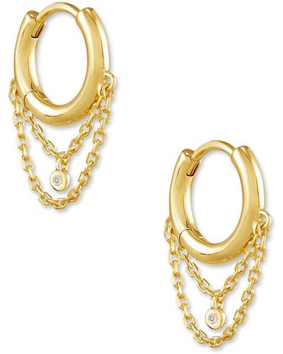 Kendra Scott Davina Huggie Earrings - Metallic