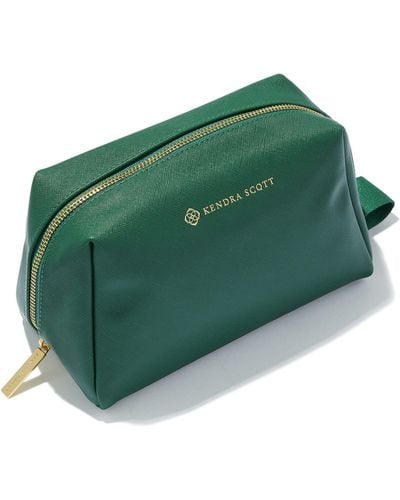 Kendra Scott Large Cosmetic Zip Case - Green
