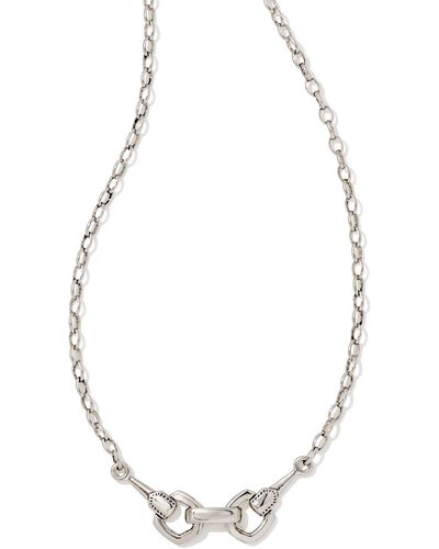 Kendra Scott Beau Short Pendant Necklace - Metallic