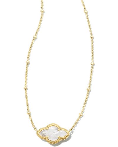 Kendra Scott Abbie Gold Pendant Necklace - Metallic