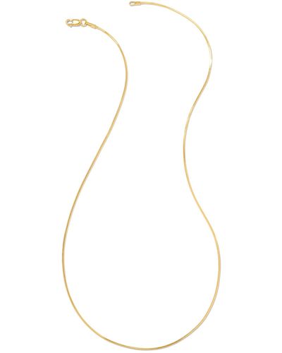 Kendra Scott Diamond Cut Snake Chain Necklace - White