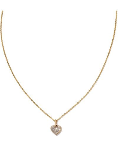 Kendra Scott Madeline 14k Yellow Gold Small Pendant Necklace - Metallic
