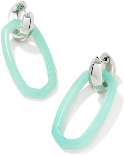 Kendra Scott Danielle Silver Convertible Link Earrings - Multicolor