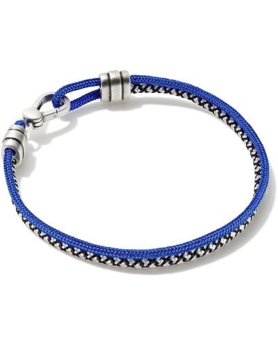 Kendra Scott Kenneth Oxidized Sterling Silver Corded Bracelet - Blue