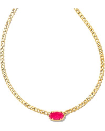 Kendra Scott Fern 18k Gold Vermeil Curb Chain Necklace - Metallic