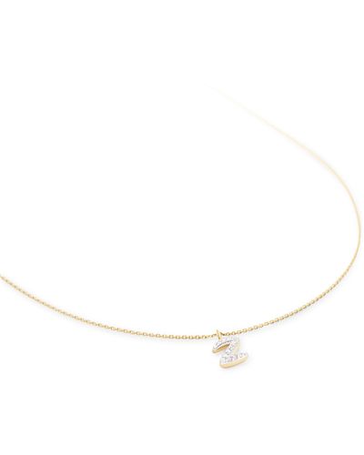 Kendra Scott Diamond Letter Z Pendant Necklace - White