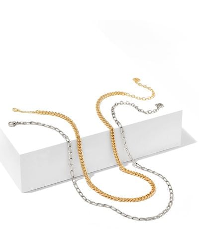 Kendra Scott Set Of 2 Chain Necklace Layering Set - Metallic