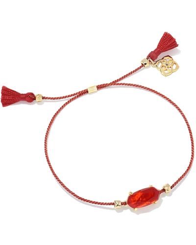Kendra Scott Everlyne Red Cord Friendship Bracelet - White