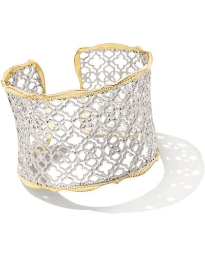 Kendra Scott Candice Gold Cuff Bracelet - White