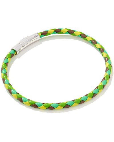 Kendra Scott Evans Sterling Silver Corded Bracelet - Green