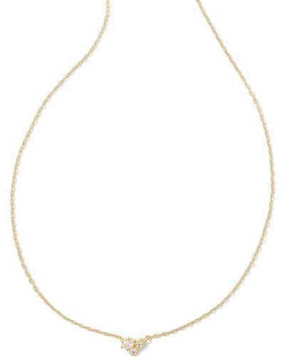 Kendra Scott Henry Gold Short Pendant Necklace - White