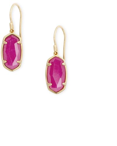Kendra Scott Lee 18k Gold Vermeil Drop Earrings - Pink