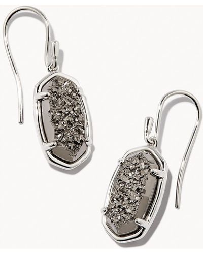 Kendra Scott Cass Gold Drop Earrings in Black Banded Agate  Smyth Jewelers