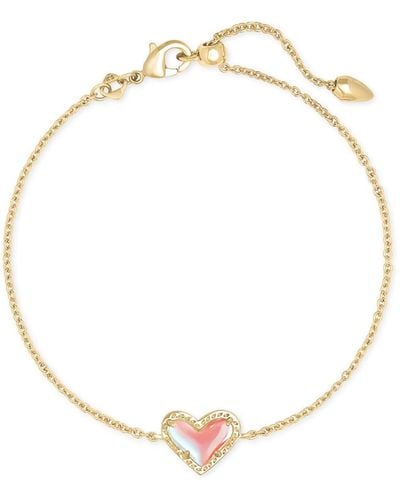 Kendra Scott Ari Heart Gold Chain Bracelet - Metallic
